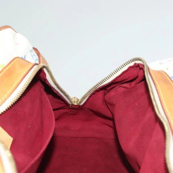 LOUIS VUITTON Monogram Multicolor Claudia Hand Bag White M40193 LV Auth 131825 - Picture 10 of 16